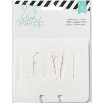 Heidi Swapp Memorydex Watercolor Cardstock Cards 8/Pkg Wanderlust Die-Cut 3.25"X4"