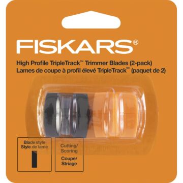 Fiskars TripleTrack High-Profile Replacement Blades 2/Pkg Straight & Scoring, Style I