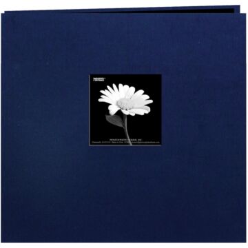 Pioneer Book Cloth Cover Post Bound Album 8"X8" Regal Navy
