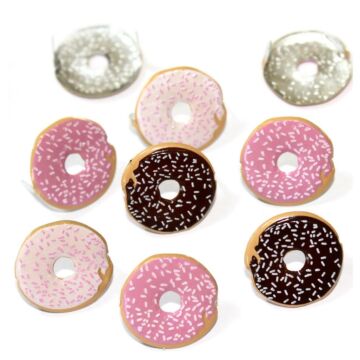 Eyelet Outlet Shape Brads 12/Pkg Doughnut