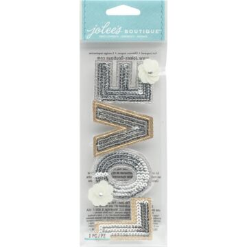 Jolee's Boutique Title Waves Dimensional Stickers Love