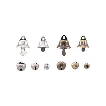 Tim Holtz - Idea-Ology Tiny Metal Bells 30/Pkg Nickel & Copper