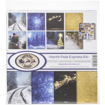 Reminisce Collection Kit 12"X12" North Pole Express