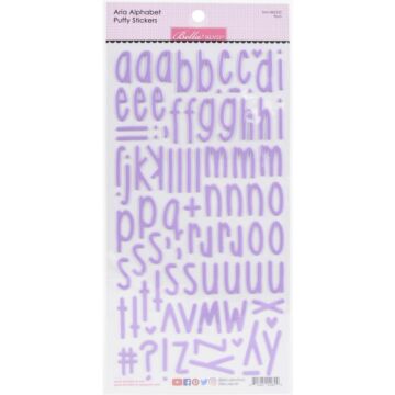 Bella Besties Aria Alpha Puffy Stickers Plum