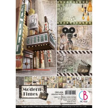 Ciao Bella Double-Sided Creative Pack 90lb A4 9/Pkg Modern Times, 9 Designs/1 Each