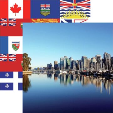 Reminisce - Canada Double-Sided Cardstock 12"X12" Vancouver Skyline