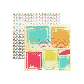 Reminisce - Family Vacation Double-Sided Cardstock 12"X12" Adventure Begins