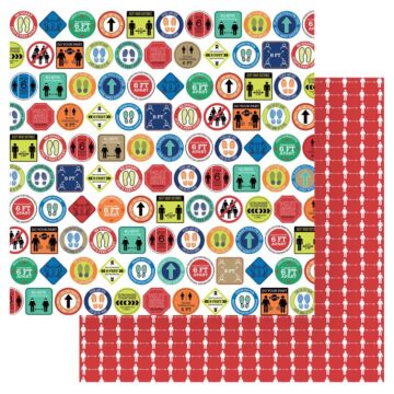 PhotoPlay - The New Normal Double-Sided Cardstock 12"X12" Six Feet Apart