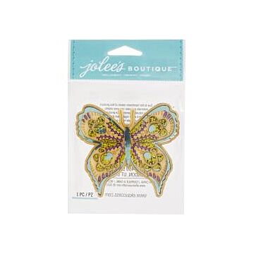 Jolee's Boutique Adhesive Laser-Cut Wood Embellishment Butterfly
