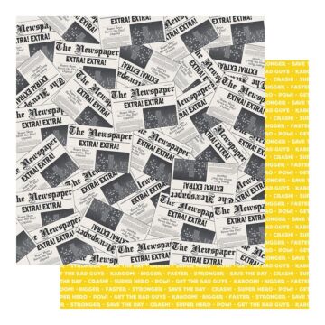 Fancy Pants - Sidekick Optional Double-Sided Cardstock 12"X12" Headline News