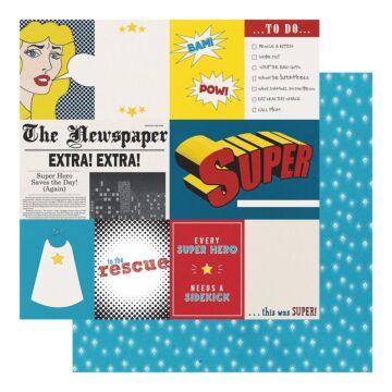 Fancy Pants - Sidekick Optional Double-Sided Cardstock 12"X12" Hero Cut-Apart