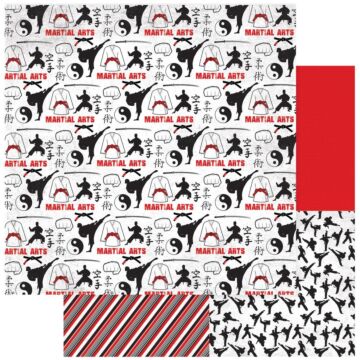 ColorPlay - Martial Arts Double-Sided Cardstock 12"X12" Sparring