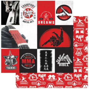ColorPlay - Martial Arts Double-Sided Cardstock 12"X12" Training