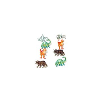 Eyelet Outlet Shape Brads 12/Pkg Dinosaur