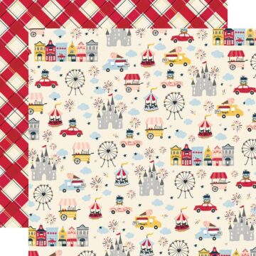 Say Cheese Main Street Double-Sided Cardstock 12"X12" Go See Ride