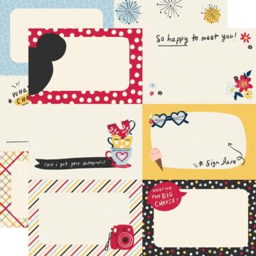Say Cheese Main Street Double-Sided Cardstock 12"X12" Autograph Cards