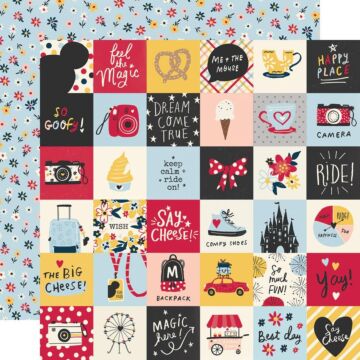 Say Cheese Main Street Double-Sided Cardstock 12"X12" 2"X2" Elements