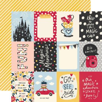 Say Cheese Main Street Double-Sided Cardstock 12"X12" 3"X4" Elements