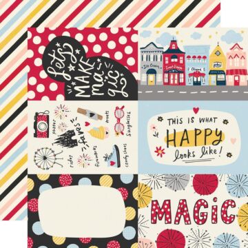 Say Cheese Main Street Double-Sided Cardstock 12"X12" 4"X6" Elements