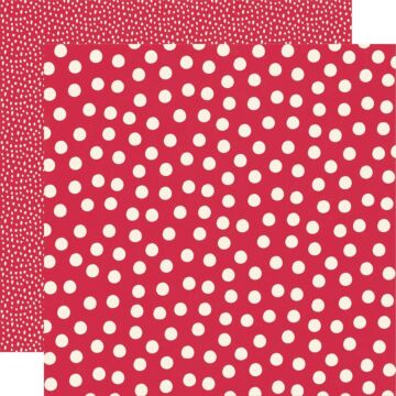 Say Cheese Main Street Double-Sided Cardstock 12"X12" Red Dots Simple Basics