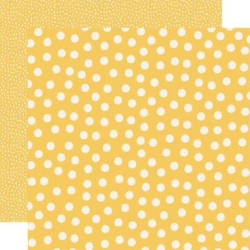 Say Cheese Main Street Double-Sided Cardstock 12"X12" Yellow Dots Simple Basics
