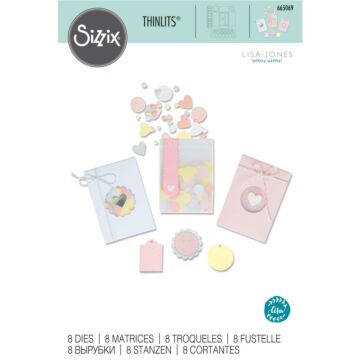 Sizzix Thinlits Dies By Lisa Jones 8/Pkg Confetti Pocket