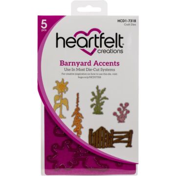 Heartfelt Creations Cut & Emboss Dies Barnyard Accents