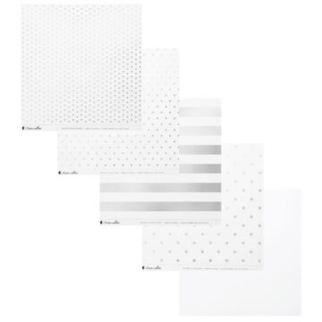 Teresa Collins Paper Collection 12"X12" Clear With Silver