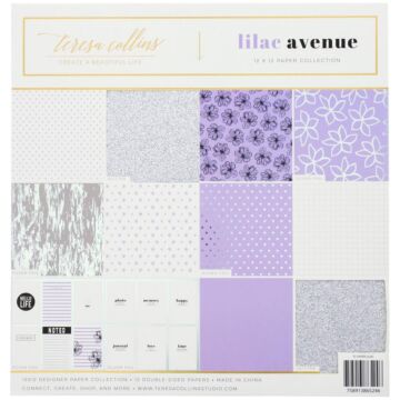 Teresa Collins Paper Collection 12"X12" Lilac Avenue