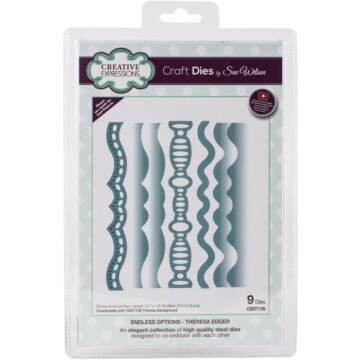 Creative Expressions Craft Dies By Sue Wilson Edger Endless Options- Theresa