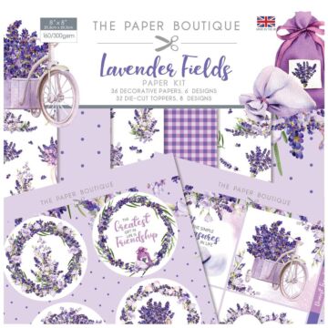 The Paper Boutique Paper Kit 8"X8" Lavender Fields