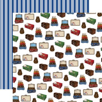 Carta Bella Our Travel Adventure Double-Sided Cardstock 12"X12" Luggage
