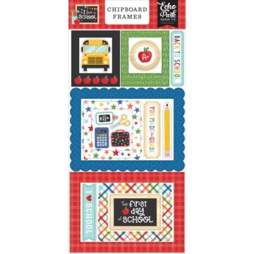 Echo Park - I Love School Chipboard 6"X13" Frames