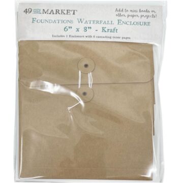 49 And Market Foundations Waterfall Enclosure 6"X8" Kraft