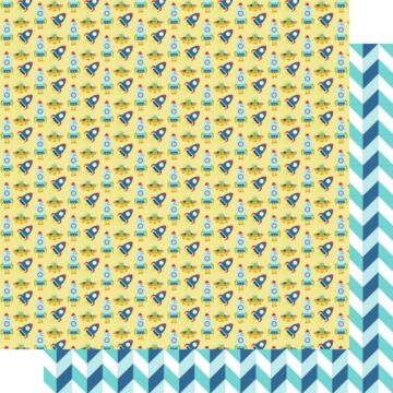 Bella BLVD To The Moon Double-Sided Cardstock 12"X12" Rocket Growth