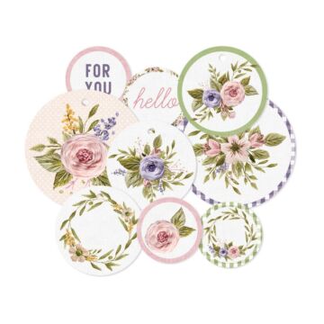 P13 - Stitched With Love Double-Sided Cardstock Tags 9/Pkg #01