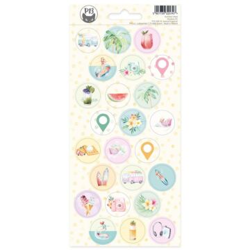 P13- Summer Vibes Cardstock Stickers 4"X9" #03