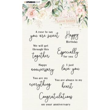 Studio Light Another Love Story Clear Stamps Love Phrases