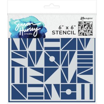 Simon Hurley create. Stencil 6"X6" Geometry