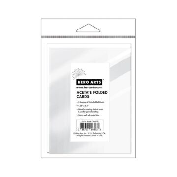 Hero Arts Acetate Cards W/Envelopes 4"X5.25" 5/Pkg