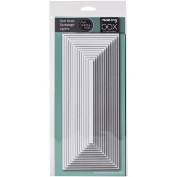 Memory Box Dies Slim Basic Rectangle Layers