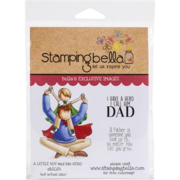 Stamping Bella Cling Stamps A Little Boy & His Hero