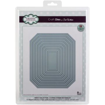 Creative Expressions Craft Dies By Sue Wilson Noble- Clipped Corner Rectangles