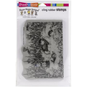 Stampendous House Mouse Cling Stamp Pool Play