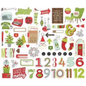 Make It Merry Bits & Pieces Die-Cuts 61/Pkg