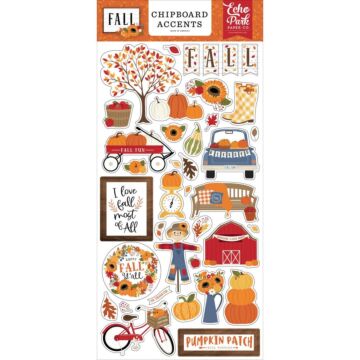 Echo Park Fall Chipboard 6"X13" Accents