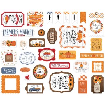 Echo Park Cardstock Ephemera 33/Pkg Icons, Fall