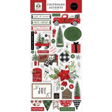 Carta Bella Home For Christmas Chipboard 6"X13" Accents