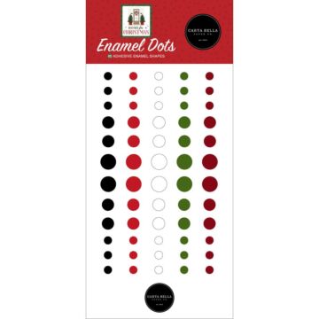 Carta Bella Adhesive Enamel Dots 60/Pkg Home For Christmas