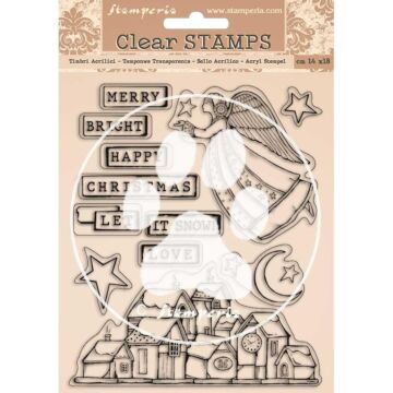 Stamperia Clear Stamps Christmas Patchwork
